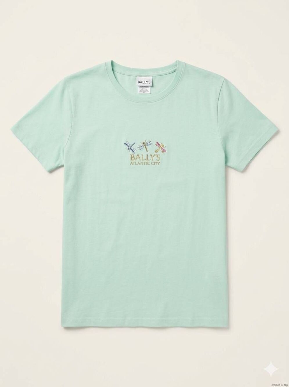 💜Vintage Bally's Atlantic City Mint Green Short Sleeve Top Small